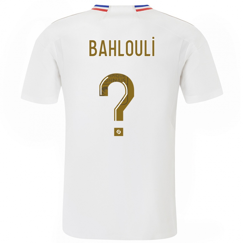Mujer Camiseta Djibrail Bahlouli #0 Blanco 1ª Equipación 2023/24 La Camisa Argentina