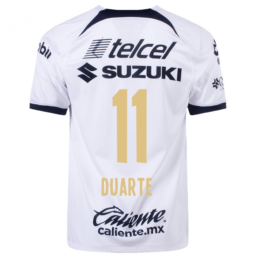 Mujer Camiseta Luz Duarte #11 Blanco 1ª Equipación 2023/24 La Camisa Argentina