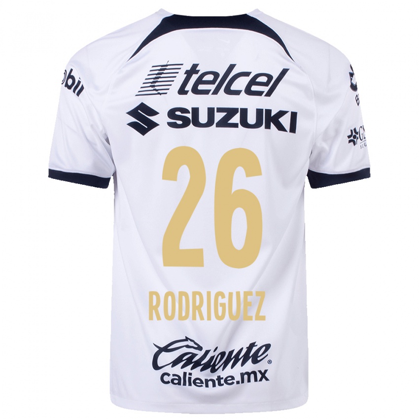 Mujer Camiseta Lucia Rodriguez #26 Blanco 1ª Equipación 2023/24 La Camisa Argentina