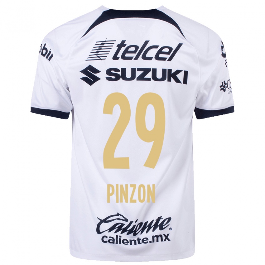 Mujer Camiseta Liceth Pinzon #29 Blanco 1ª Equipación 2023/24 La Camisa Argentina