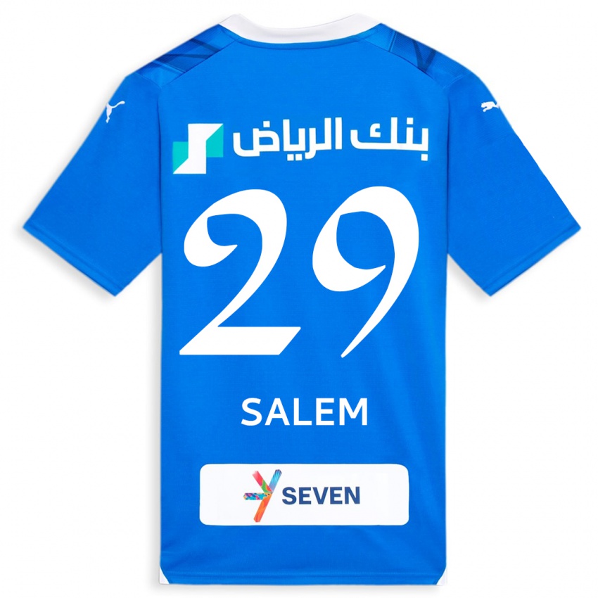 Mujer Camiseta Salem Al-Dawsari #29 Azul 1ª Equipación 2023/24 La Camisa Argentina