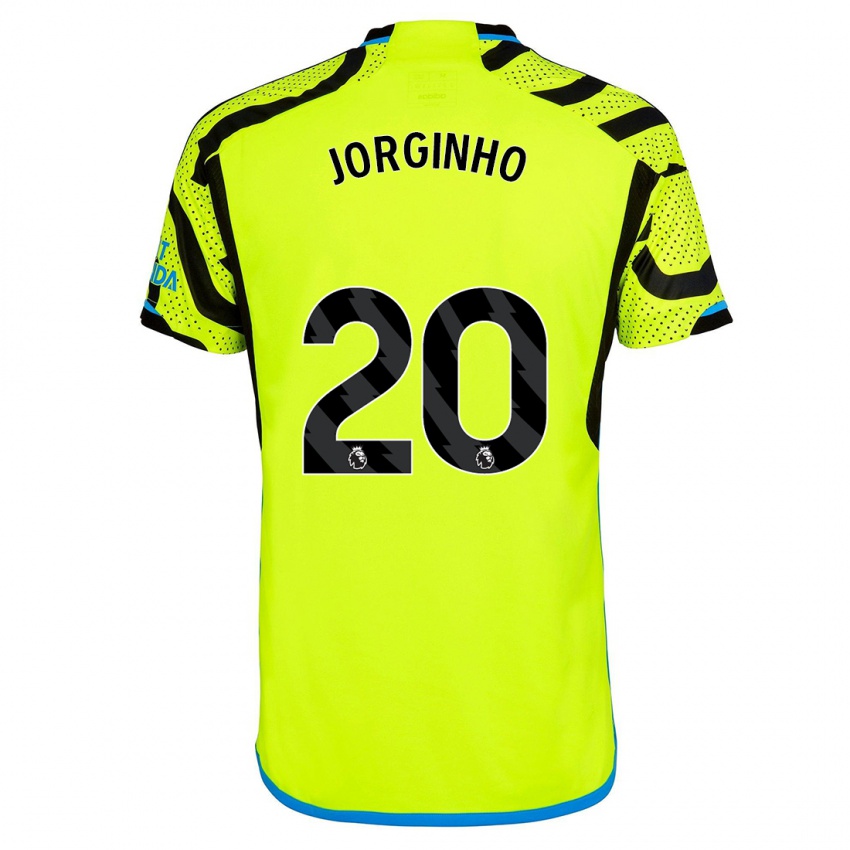 Mujer Camiseta Jorginho #20 Amarillo 2ª Equipación 2023/24 La Camisa Argentina