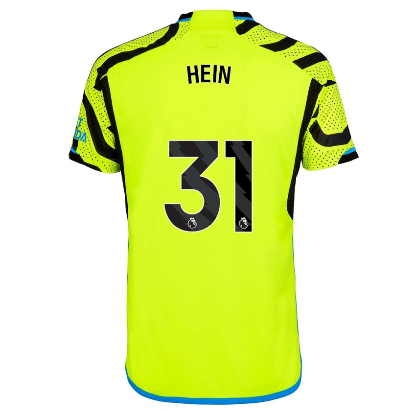 Mujer Camiseta Karl Hein #31 Amarillo 2ª Equipación 2023/24 La Camisa Argentina