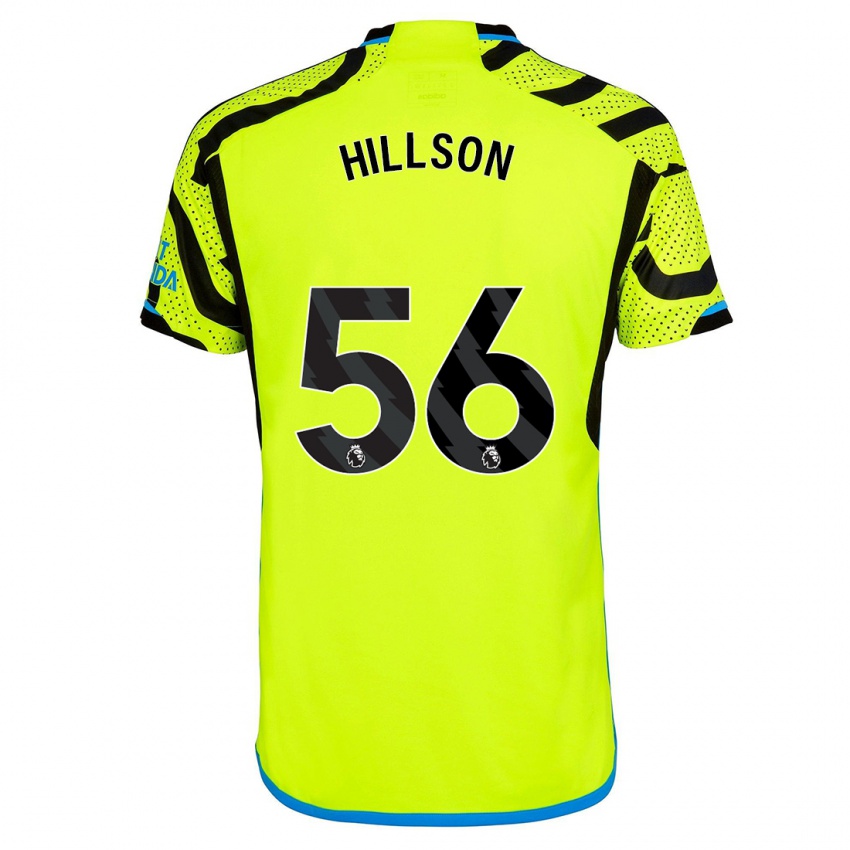 Mujer Camiseta James Hillson #56 Amarillo 2ª Equipación 2023/24 La Camisa Argentina