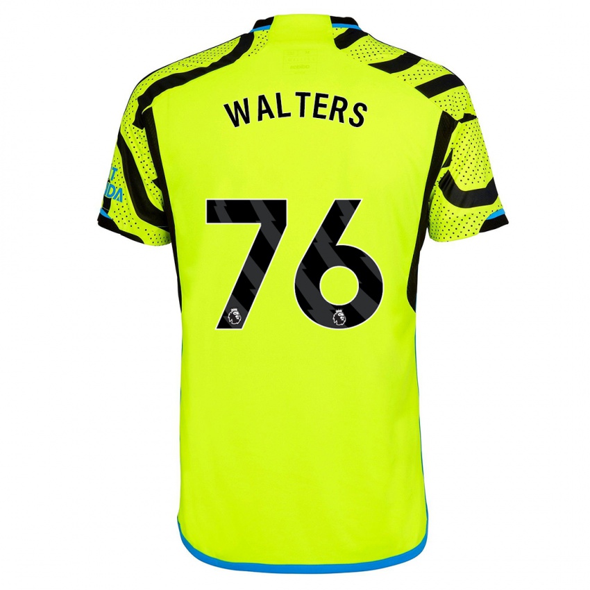 Mujer Camiseta Reuell Walters #76 Amarillo 2ª Equipación 2023/24 La Camisa Argentina