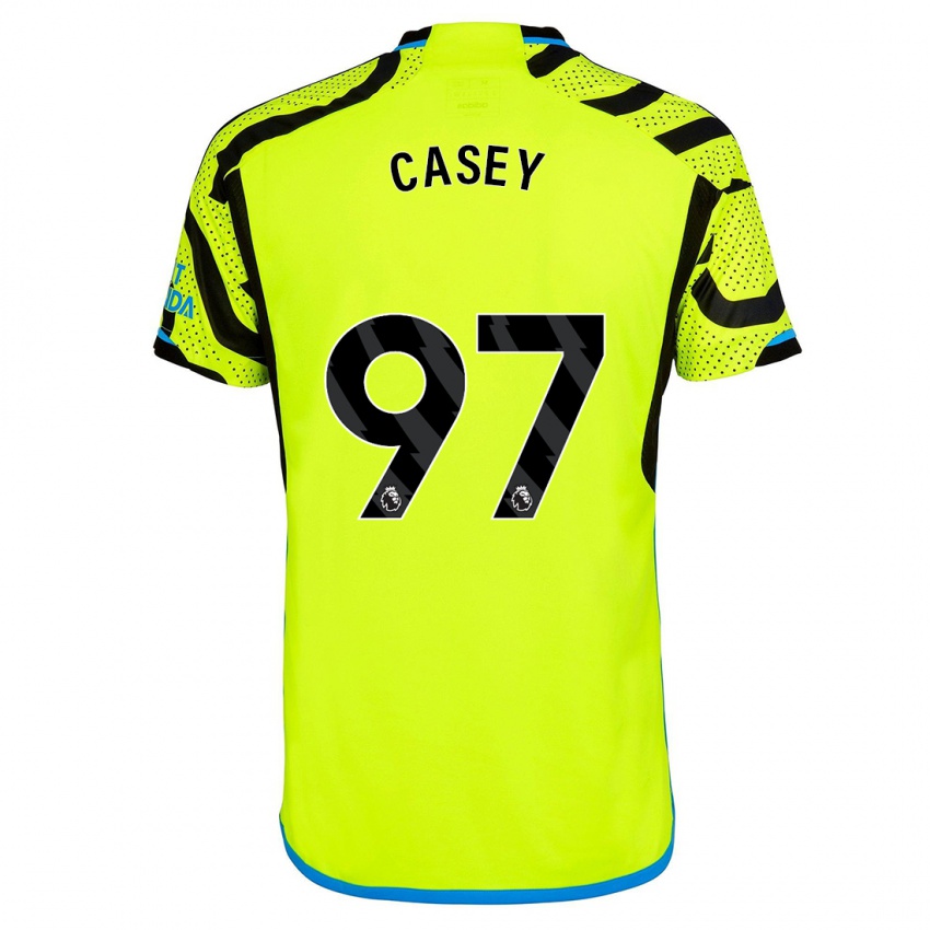 Mujer Camiseta Dan Casey #97 Amarillo 2ª Equipación 2023/24 La Camisa Argentina
