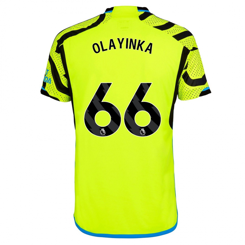 Mujer Camiseta James Olayinka #66 Amarillo 2ª Equipación 2023/24 La Camisa Argentina