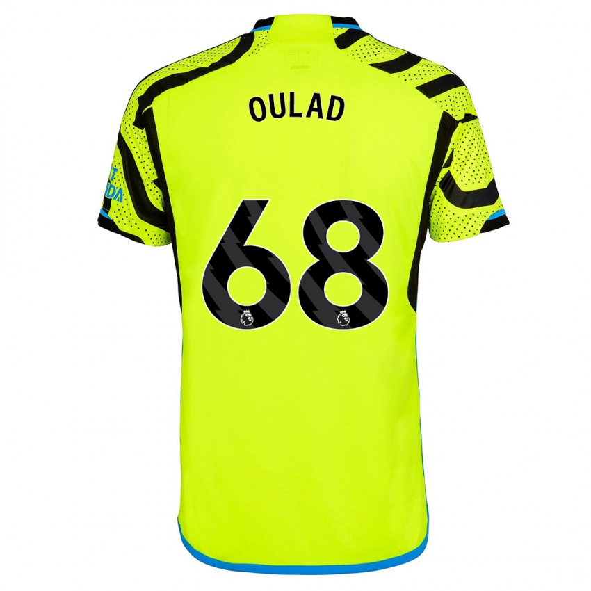 Mujer Camiseta Salah-Eddine Oulad M'hand #68 Amarillo 2ª Equipación 2023/24 La Camisa Argentina