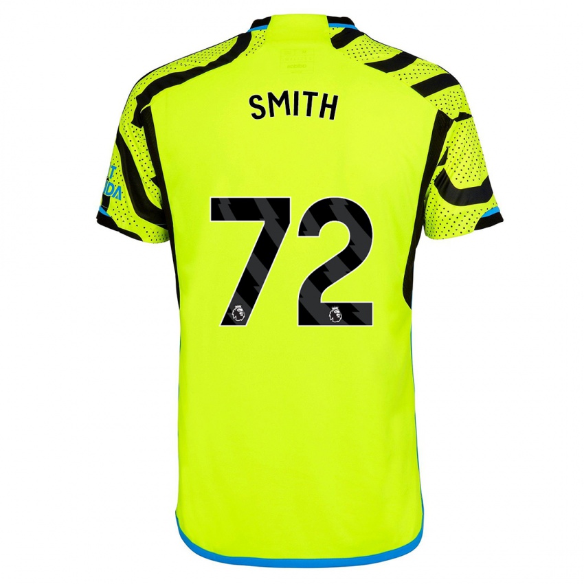 Mujer Camiseta Matt Smith #72 Amarillo 2ª Equipación 2023/24 La Camisa Argentina