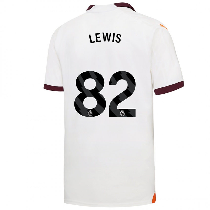 Mujer Camiseta Rico Lewis #82 Blanco 2ª Equipación 2023/24 La Camisa Argentina