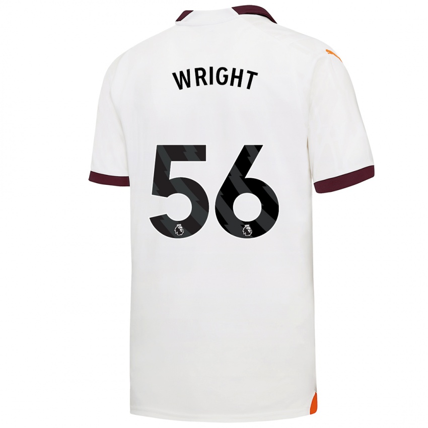 Mujer Camiseta Jacob Wright #56 Blanco 2ª Equipación 2023/24 La Camisa Argentina
