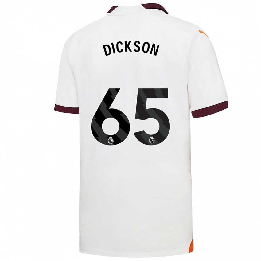 Mujer Camiseta Will Dickson #65 Blanco 2ª Equipación 2023/24 La Camisa Argentina