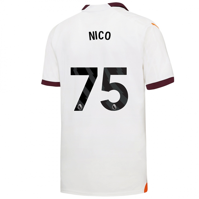 Mujer Camiseta Nico O'reilly #75 Blanco 2ª Equipación 2023/24 La Camisa Argentina