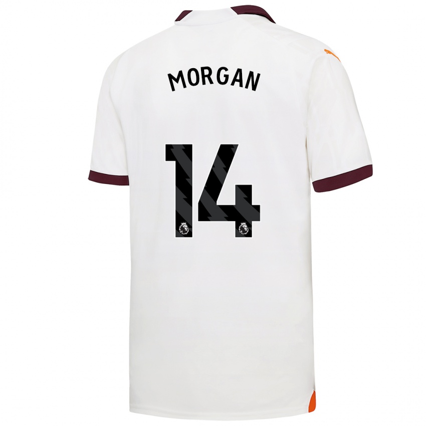 Mujer Camiseta Esme Morgan #14 Blanco 2ª Equipación 2023/24 La Camisa Argentina