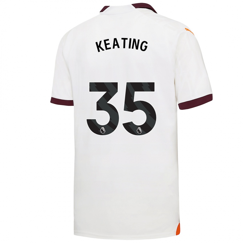 Mujer Camiseta Khiara Keating #35 Blanco 2ª Equipación 2023/24 La Camisa Argentina