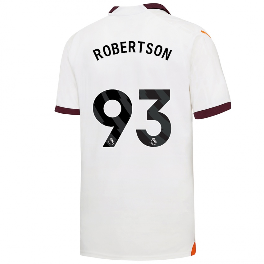 Mujer Camiseta Alex Robertson #93 Blanco 2ª Equipación 2023/24 La Camisa Argentina