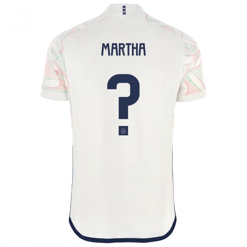 Mujer Camiseta Ar'jany Martha #0 Blanco 2ª Equipación 2023/24 La Camisa Argentina