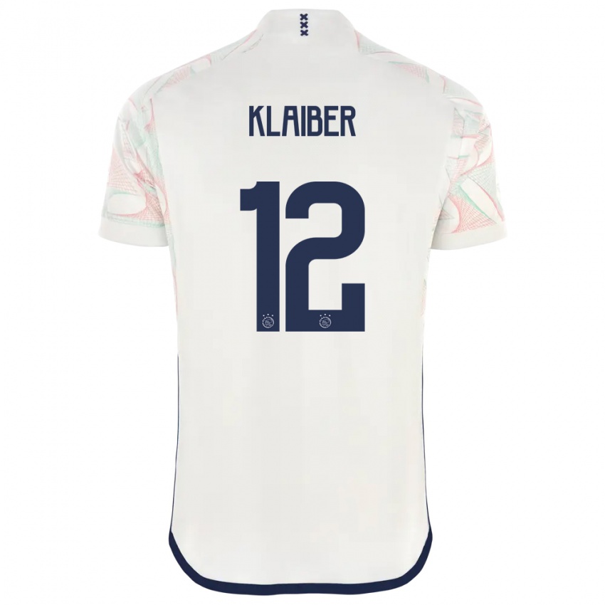 Mujer Camiseta Sean Klaiber #12 Blanco 2ª Equipación 2023/24 La Camisa Argentina