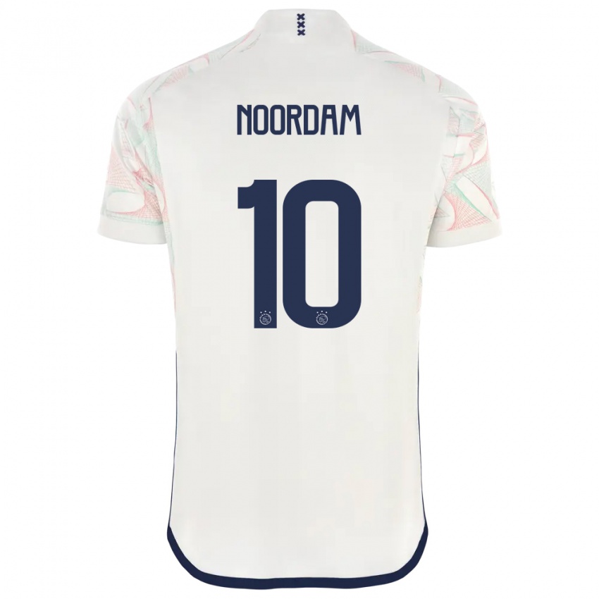 Mujer Camiseta Nadine Noordam #10 Blanco 2ª Equipación 2023/24 La Camisa Argentina