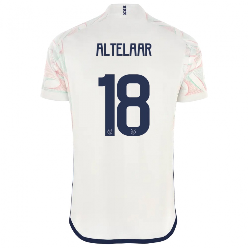 Mujer Camiseta Jamie Altelaar #18 Blanco 2ª Equipación 2023/24 La Camisa Argentina