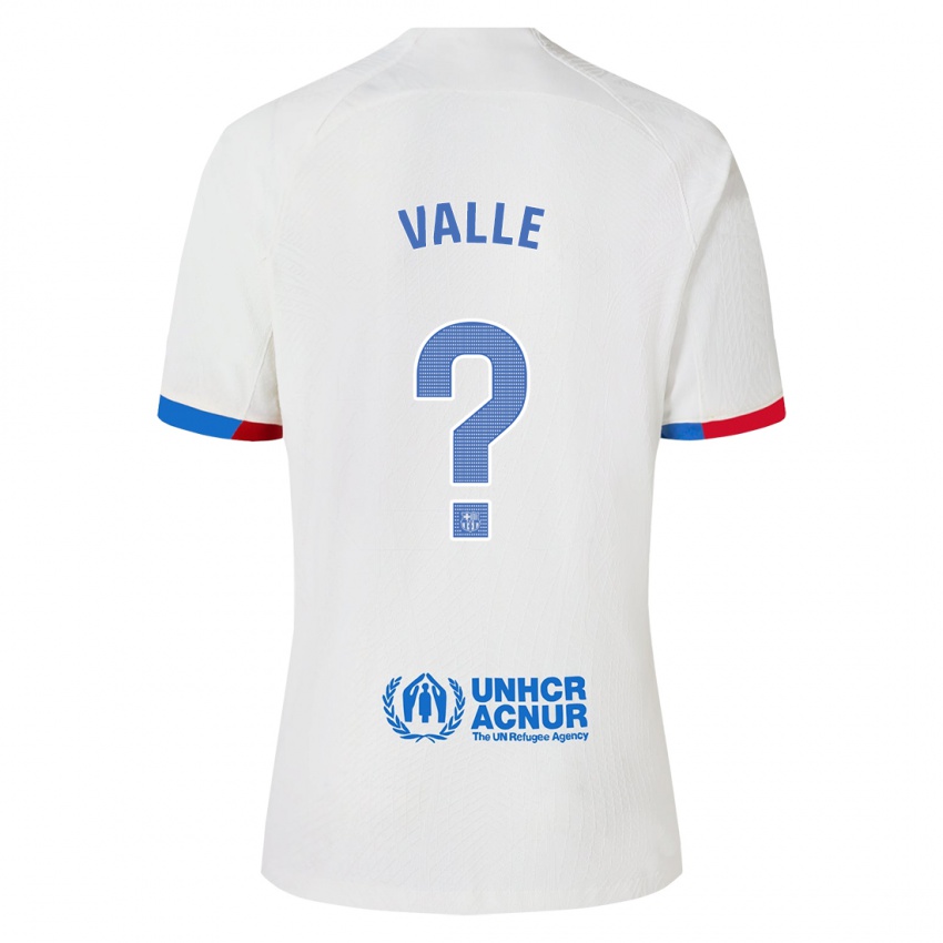 Mujer Camiseta Alex Valle #0 Blanco 2ª Equipación 2023/24 La Camisa Argentina