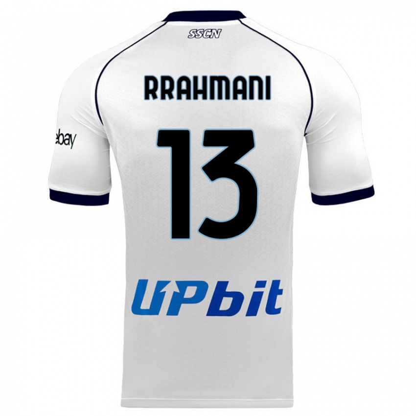Mujer Camiseta Amir Rrahmani #13 Blanco 2ª Equipación 2023/24 La Camisa Argentina