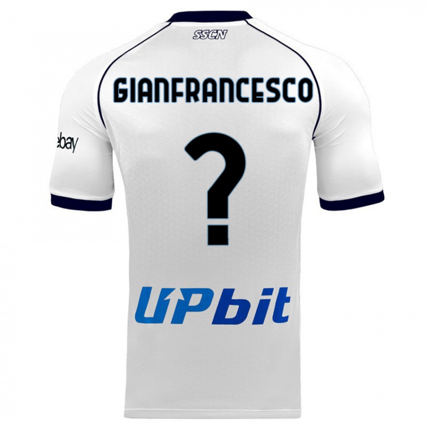 Mujer Camiseta Sergio Gianfrancesco #0 Blanco 2ª Equipación 2023/24 La Camisa Argentina