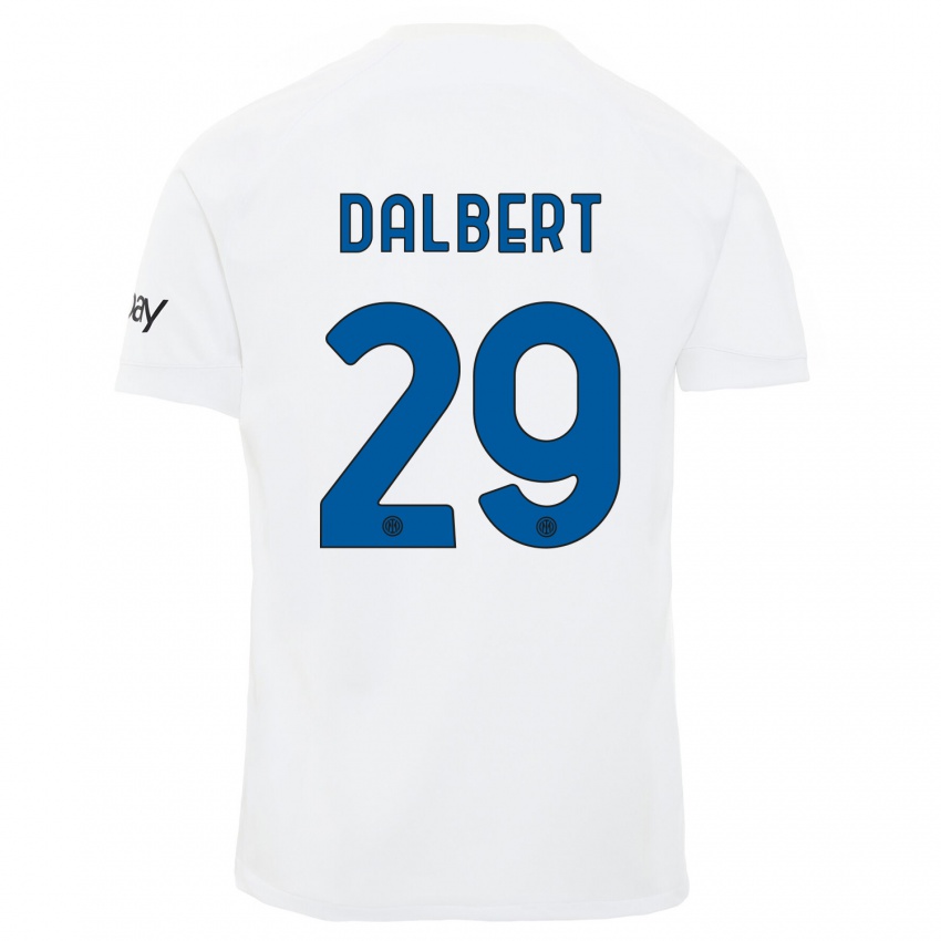 Mujer Camiseta Dalbert #29 Blanco 2ª Equipación 2023/24 La Camisa Argentina