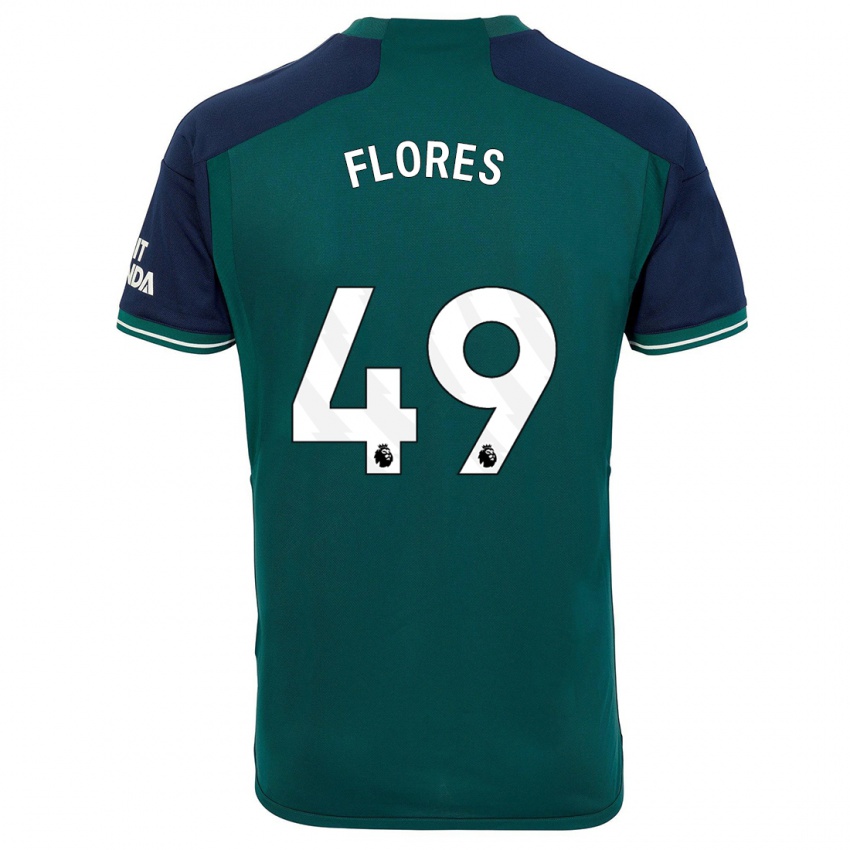 Mujer Camiseta Marcelo Flores #49 Verde Equipación Tercera 2023/24 La Camisa Argentina