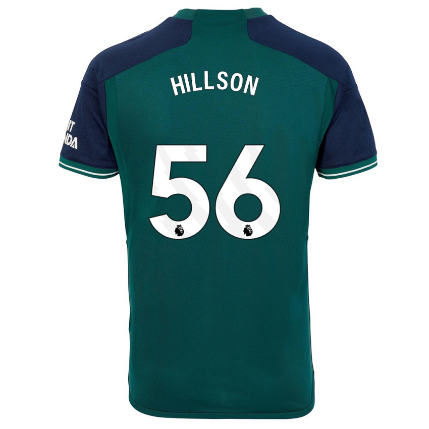 Mujer Camiseta James Hillson #56 Verde Equipación Tercera 2023/24 La Camisa Argentina