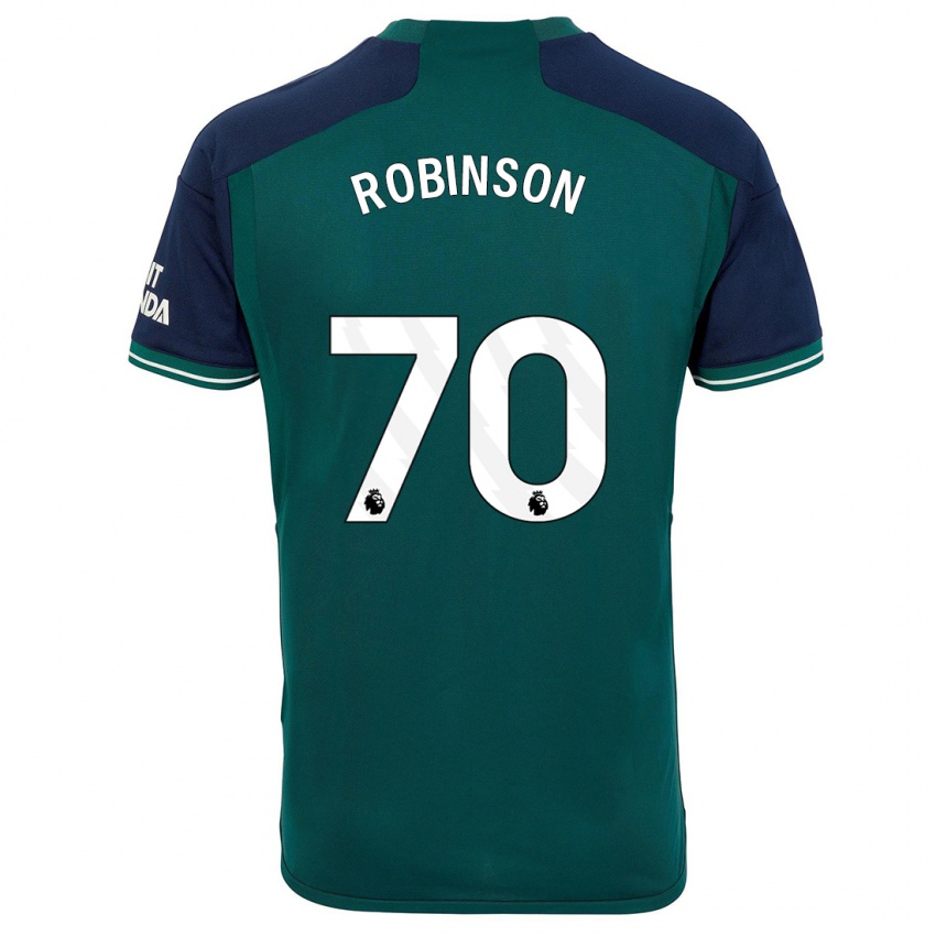 Mujer Camiseta Josh Robinson #70 Verde Equipación Tercera 2023/24 La Camisa Argentina