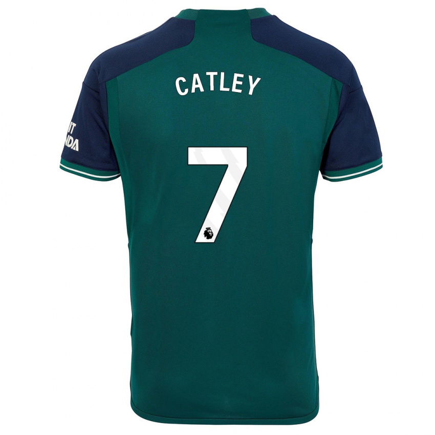 Mujer Camiseta Stephanie Catley #7 Verde Equipación Tercera 2023/24 La Camisa Argentina
