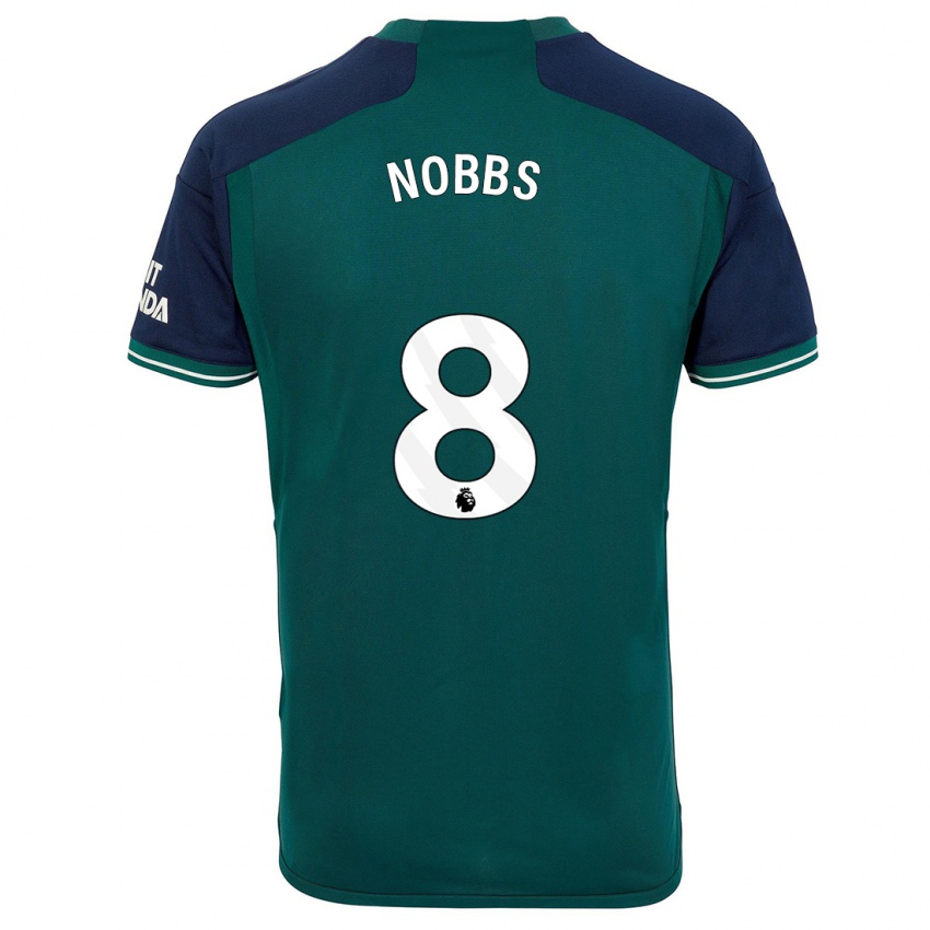 Mujer Camiseta Nobbs #8 Verde Equipación Tercera 2023/24 La Camisa Argentina