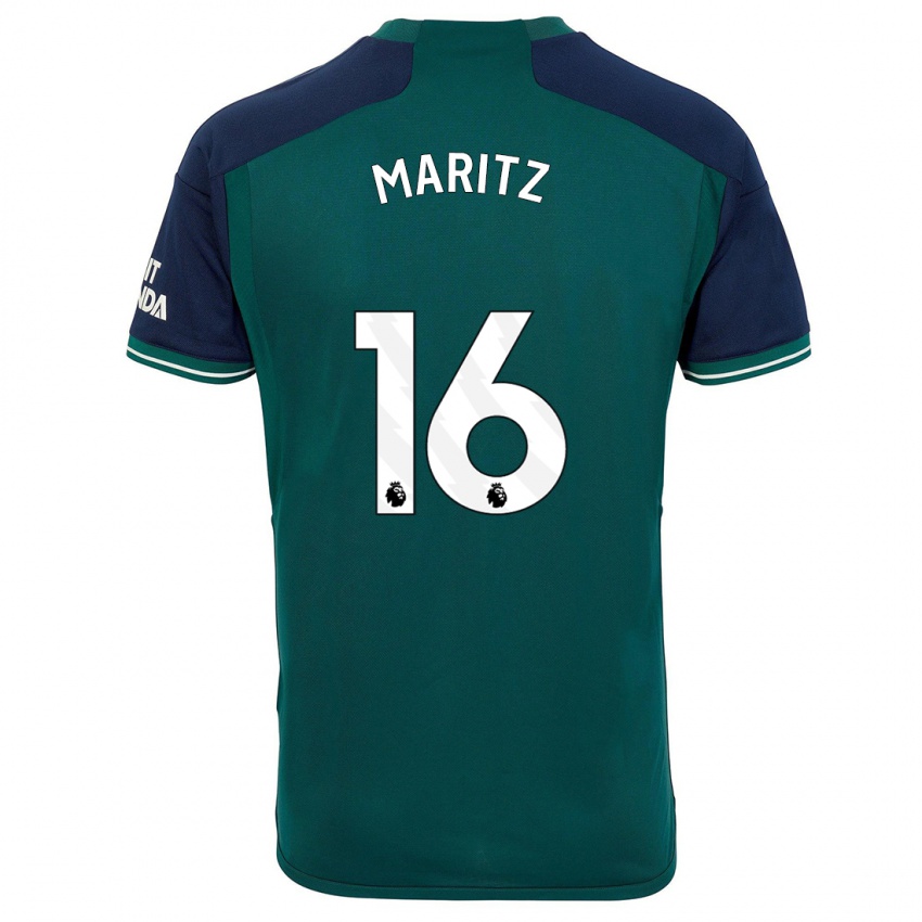 Mujer Camiseta Noelle Maritz #16 Verde Equipación Tercera 2023/24 La Camisa Argentina