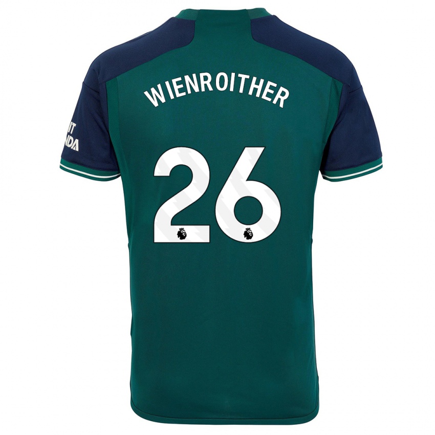 Mujer Camiseta Laura Wienroither #26 Verde Equipación Tercera 2023/24 La Camisa Argentina
