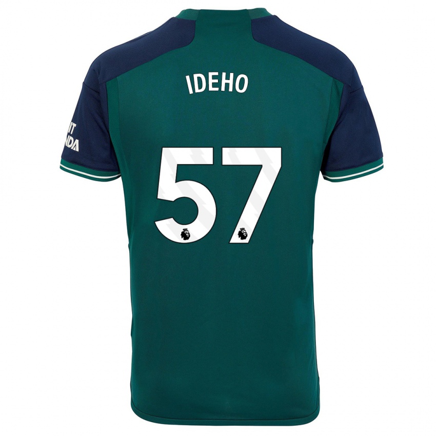 Mujer Camiseta Joel Ideho #57 Verde Equipación Tercera 2023/24 La Camisa Argentina