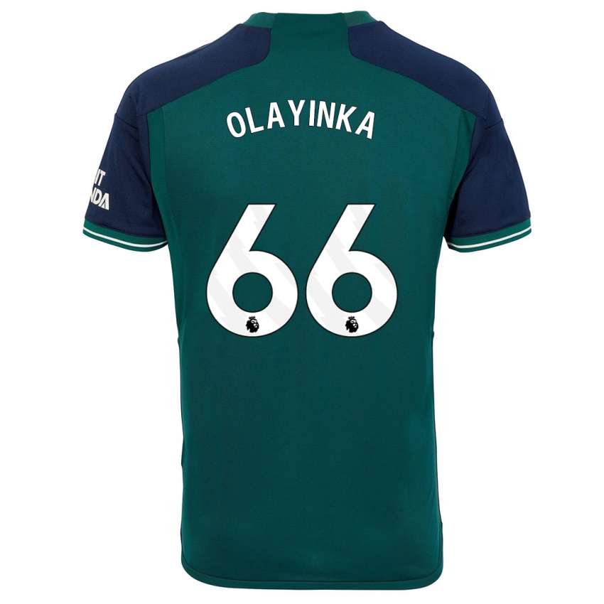 Mujer Camiseta James Olayinka #66 Verde Equipación Tercera 2023/24 La Camisa Argentina
