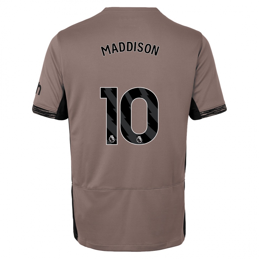 Mujer Camiseta James Maddison #10 Beige Obscuro Equipación Tercera 2023/24 La Camisa Argentina