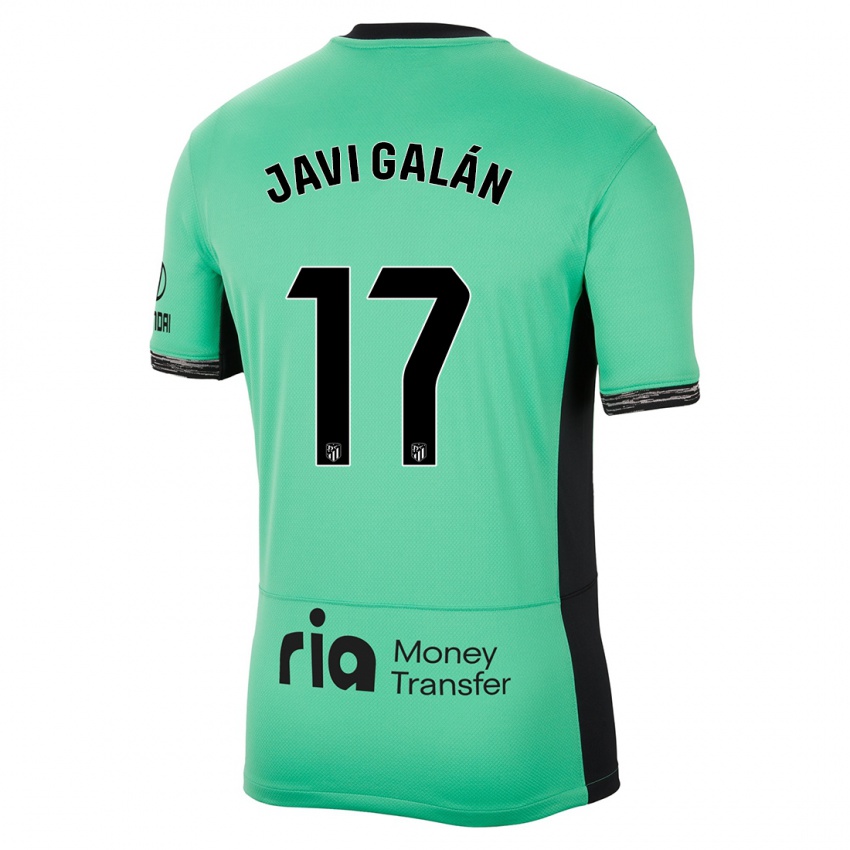 Mujer Camiseta Javi Galán #17 Primavera Verde Equipación Tercera 2023/24 La Camisa Argentina