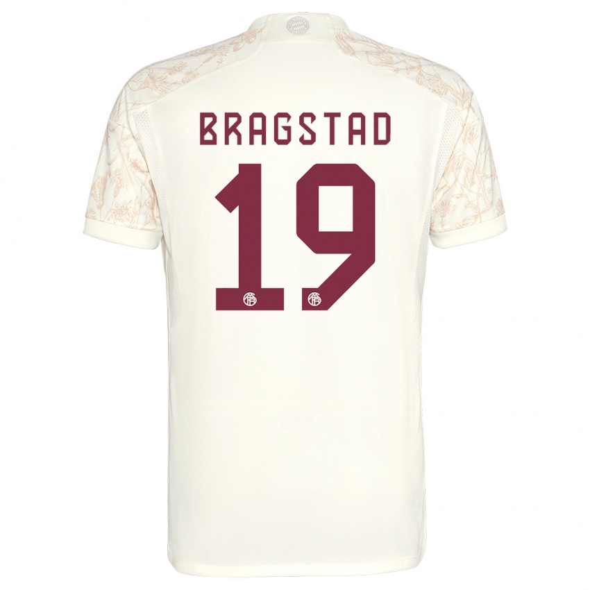 Mujer Camiseta Emilie Bragstad #19 Blanquecino Equipación Tercera 2023/24 La Camisa Argentina