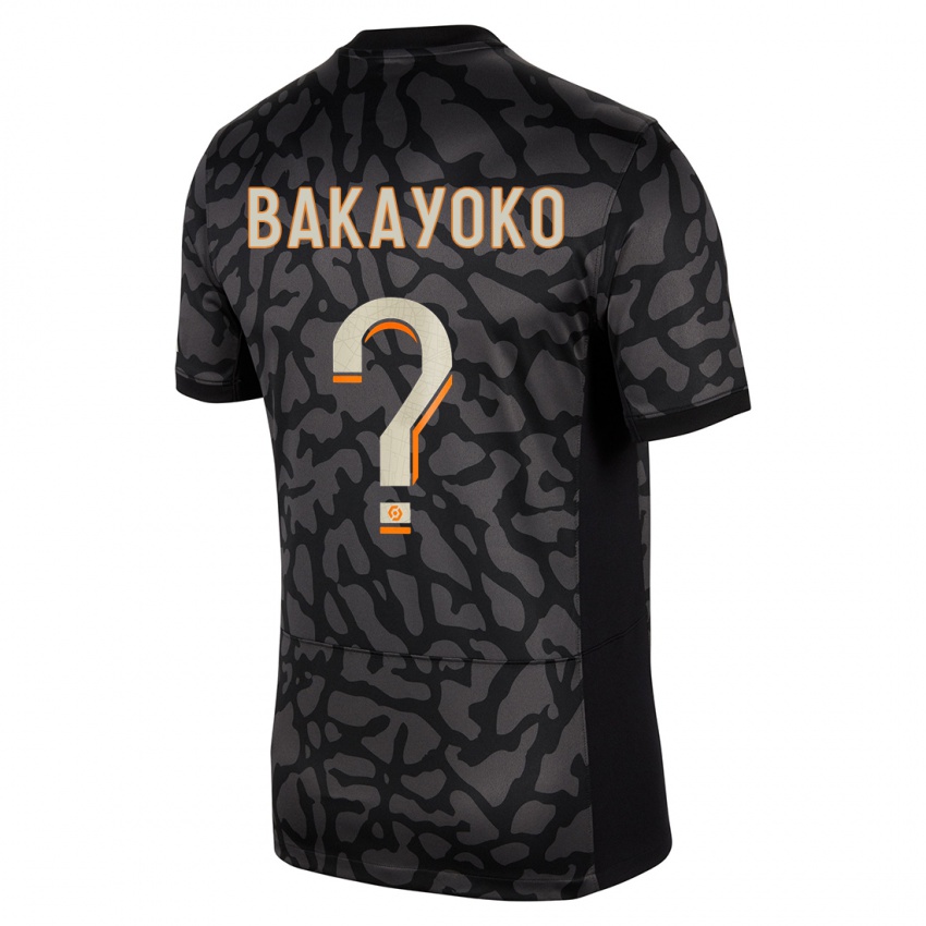 Mujer Camiseta Ibrahim Bakayoko #0 Negro Equipación Tercera 2023/24 La Camisa Argentina