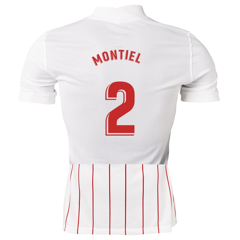 Niño Camiseta Gonzalo Montiel #2 Blanco 1ª Equipación 2021/22 La Camisa  Argentina