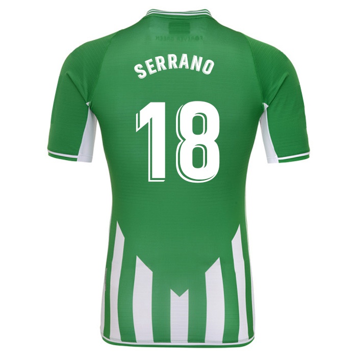 Hombre Camiseta Juan Serrano #18 Blanco Verde 1ª Equipación 2021/22 La  Camisa Argentina