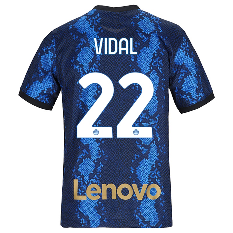 Hombre Camiseta Vidal #22 Azul Oscuro 1ª Equipación 2021/22 La Camisa Argentina