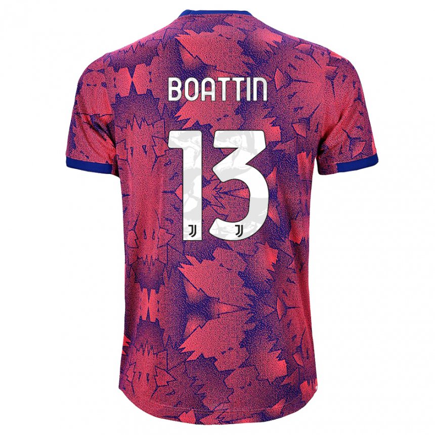 Niño Camiseta Lisa Boattin #13 Rosa Rojo Equipación 2022/23 La Camisa Argentina