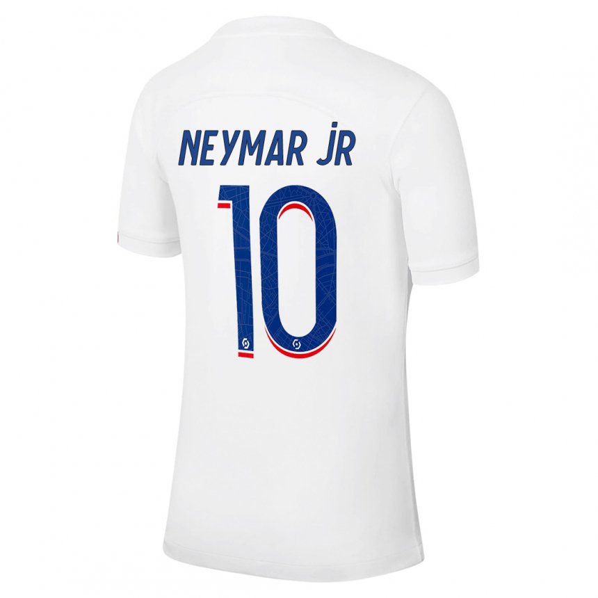 Hombre Camiseta Neymar #10 Blanco Equipación Tercera 2022/23 La Camisa