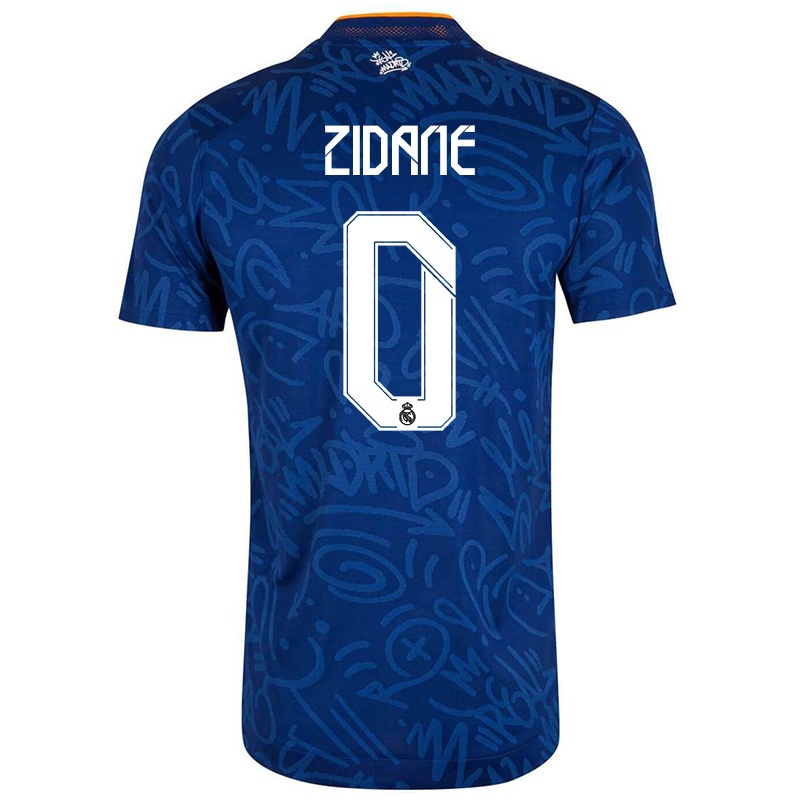 Mujer Theo Zidane Azul Oscuro 2ª Equipación 2021/22 Camisa Argentina Z879