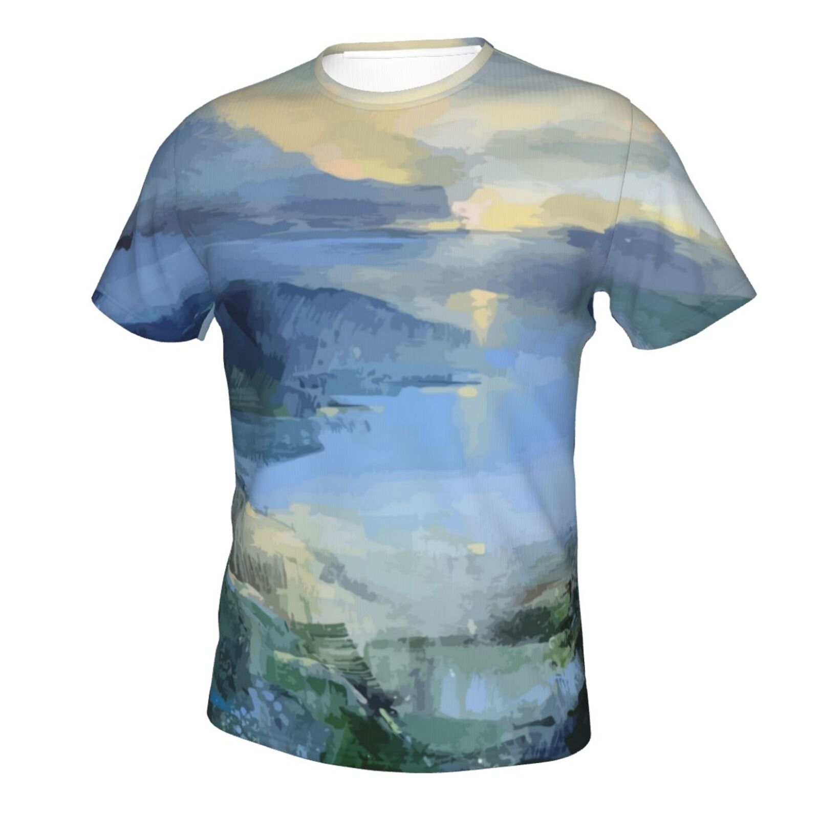 Camiseta Argentina Clásica Mar En Calma Elementos De Pintura