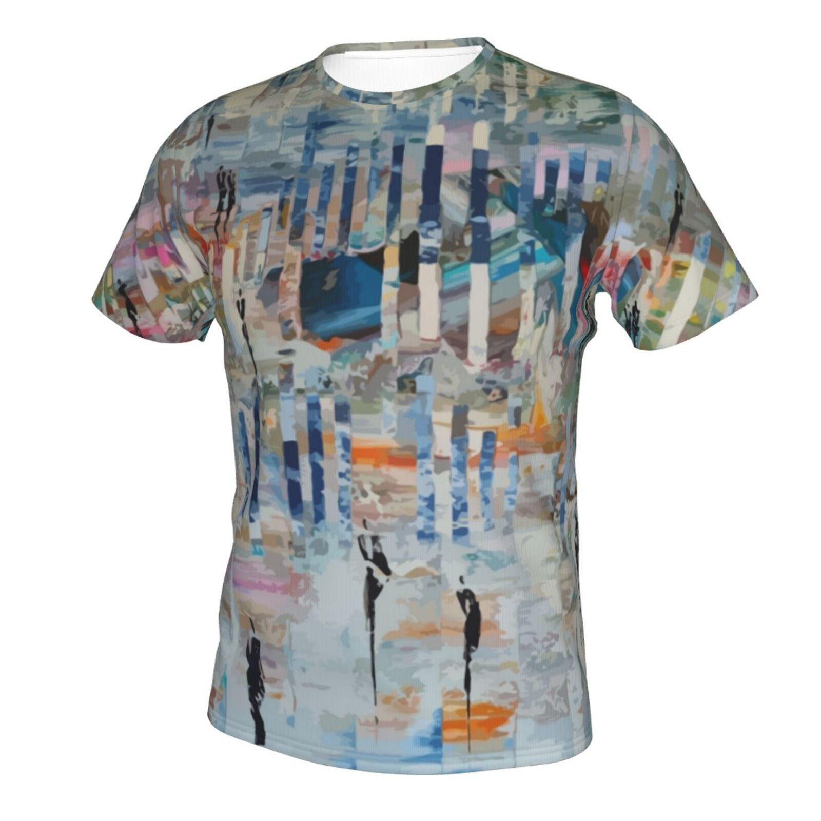 Camiseta Argentina Clásica Camina En Un Mundo Abstracto Elementos De Pintura