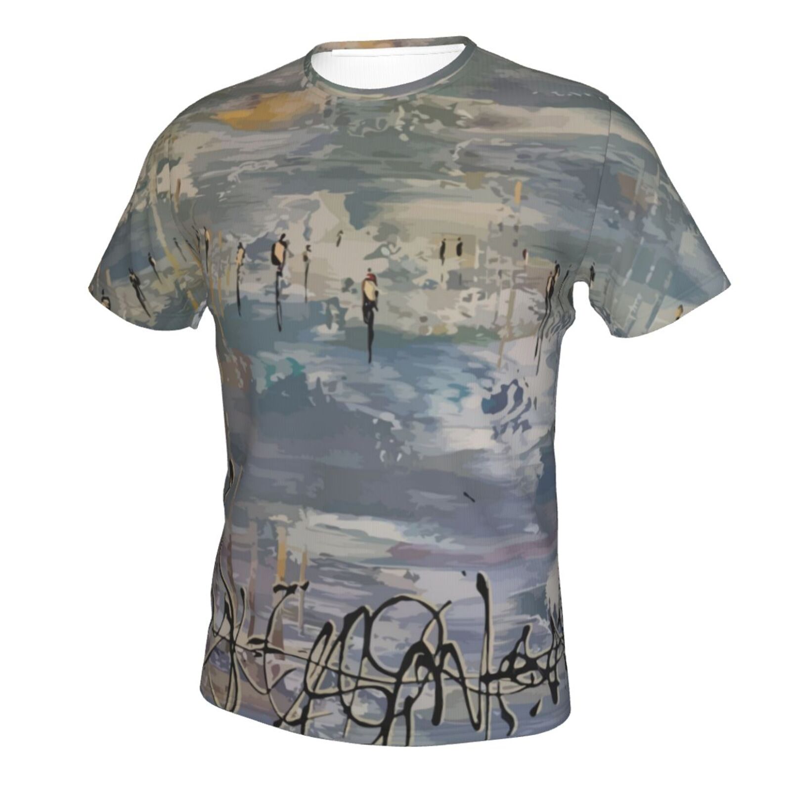 Camiseta Argentina Clásica Habla Con Los Elementos De Pintura De Las Nubes